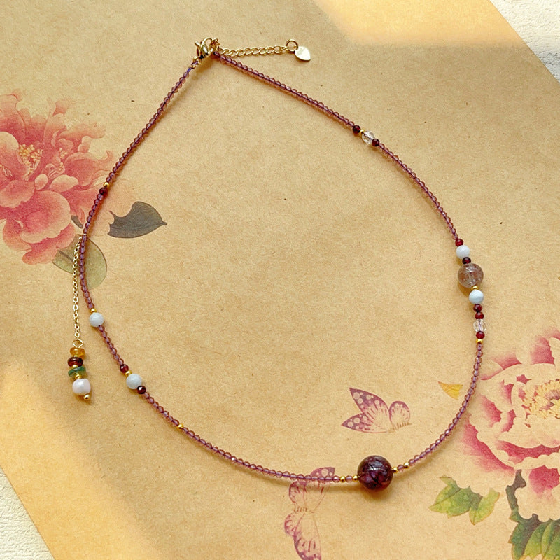 Amethyst Bead Bracelet on page.