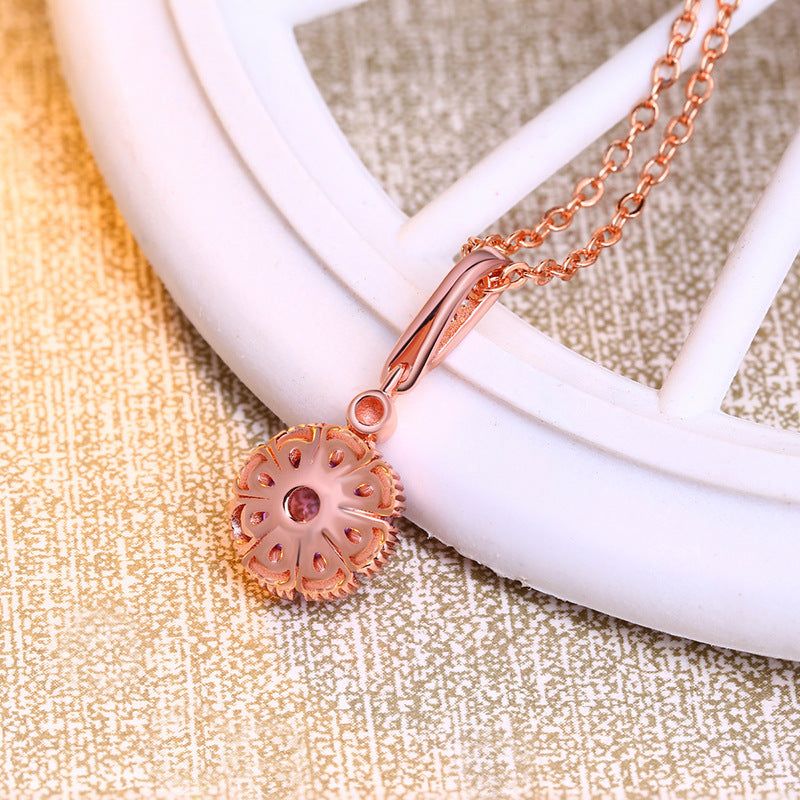 amethyst necklace with On Table