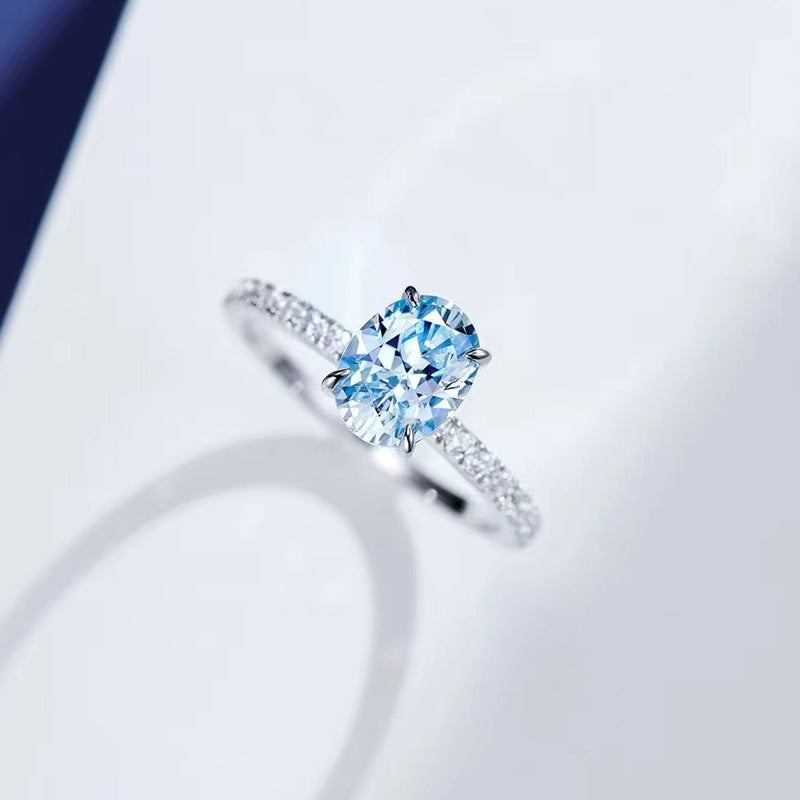 Aquamarine Ring with white background