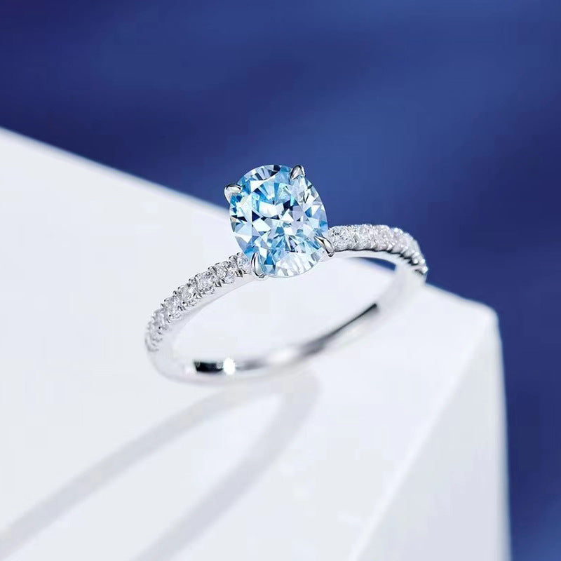 Aquamarine Ring with white background