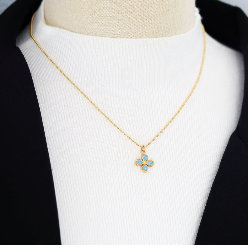 Graceful Four Leaf Clover Necklace