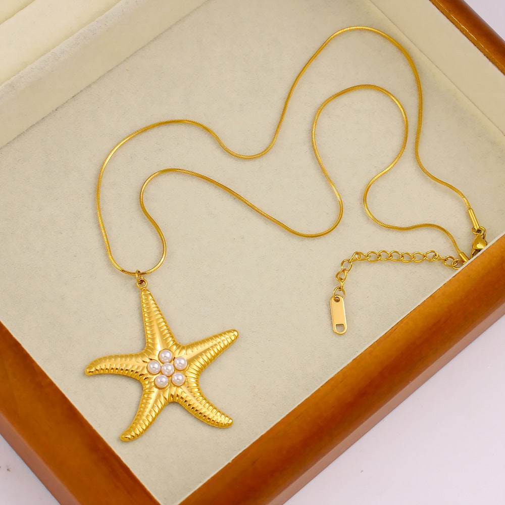 Romantic Starfish Necklace
