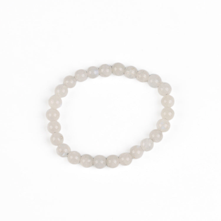 Vintage Moonstone Bracelet on white background.