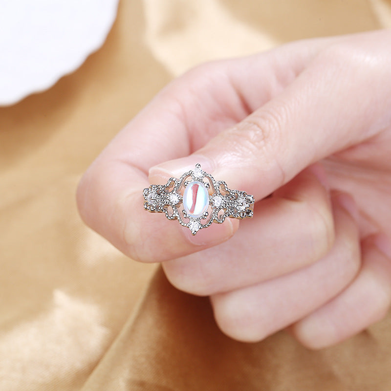 Vintage Moonstone Ring With Dazzling Design