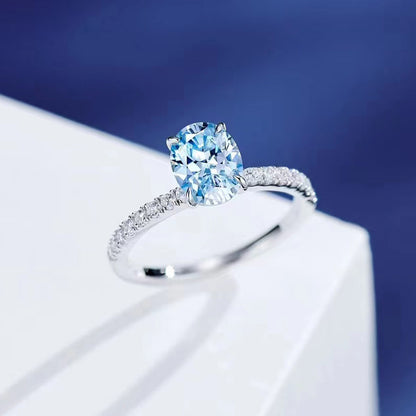 Aquamarine Ring with white background