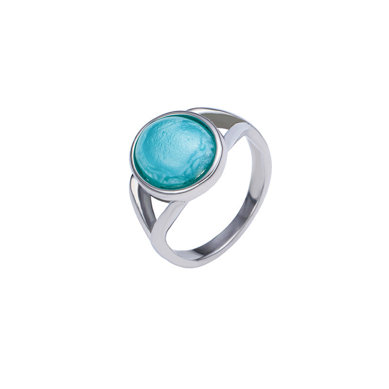Large Moonstone Ring With Bold And Elegant Look