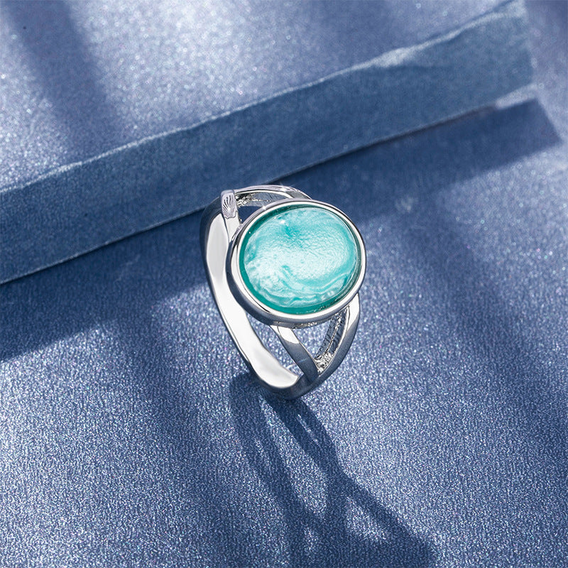 Large Moonstone Ring With Bold And Elegant Look