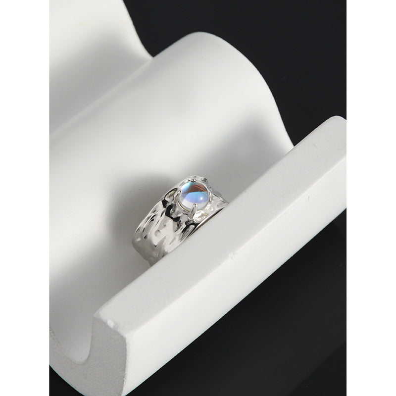 Moonstone Ring with White Shade BG