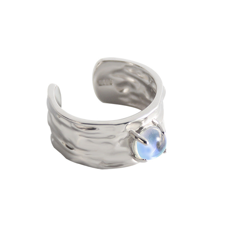Moonstone Ring with focusing stone