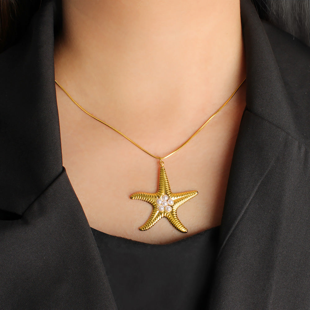 Romantic Starfish Necklace