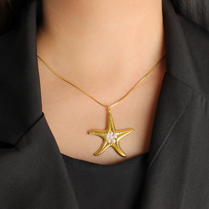 Romantic Starfish Necklace