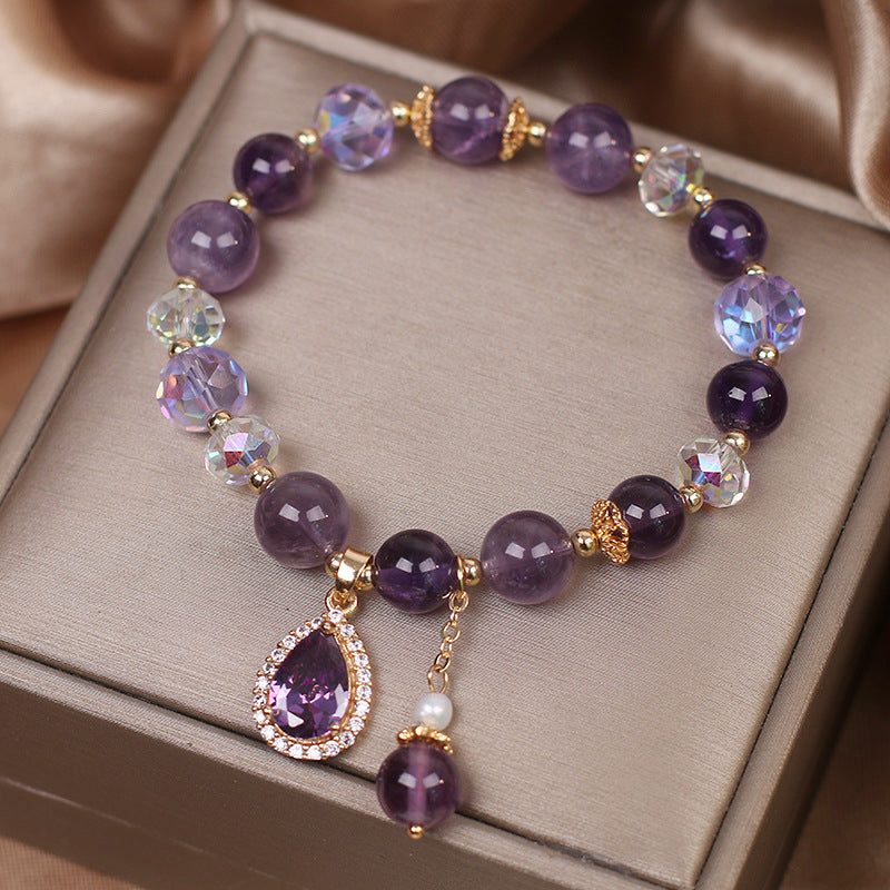 Vintage Amethyst Bracelet With Lovely Design