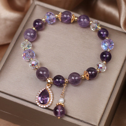 Vintage Amethyst Bracelet With Lovely Design