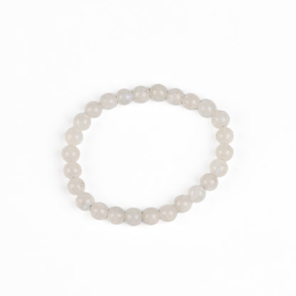 Vintage Moonstone Bracelet on white background.