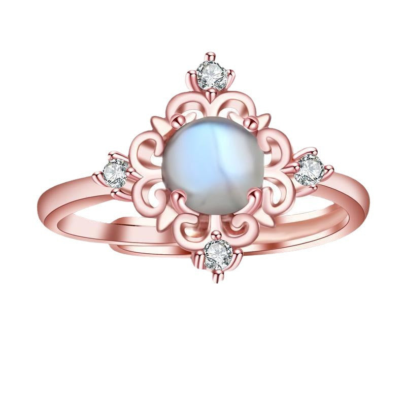 Vintage Moonstone Ring With Artistic Style