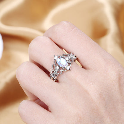 Vintage Moonstone Ring With Dazzling Design
